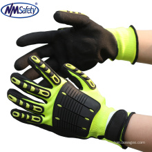 NMSAFETY puncture cut resistant gloves cheap protection mechanic gloves anti impact glove